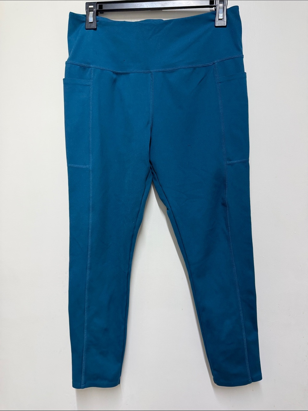 Women’s Teal Active Leggings with Side Pockets